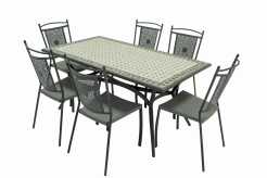 Bộ bàn ăn ngoài trời Hako (6 ghế)